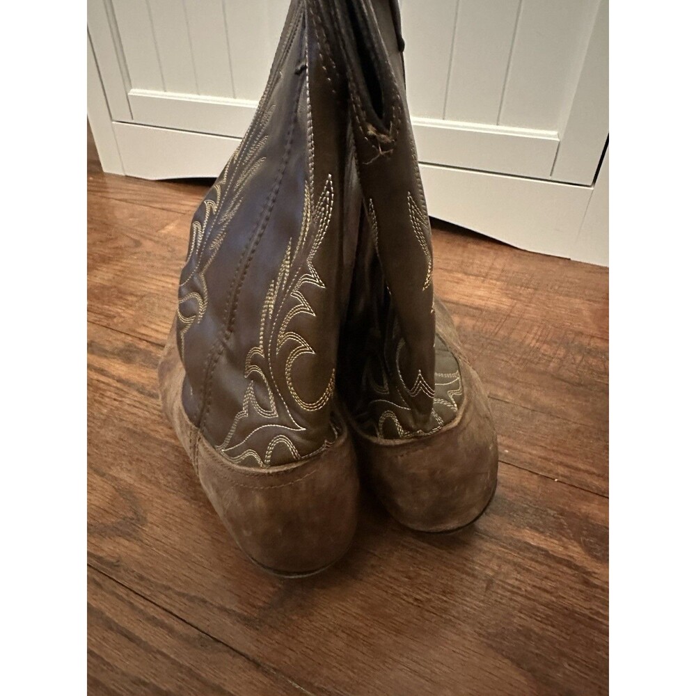 LAREDO Women's Kadi Tan Distressed Brown‎ Leather Western Boots 5742 Size 9.5M - Picture 3 of 12